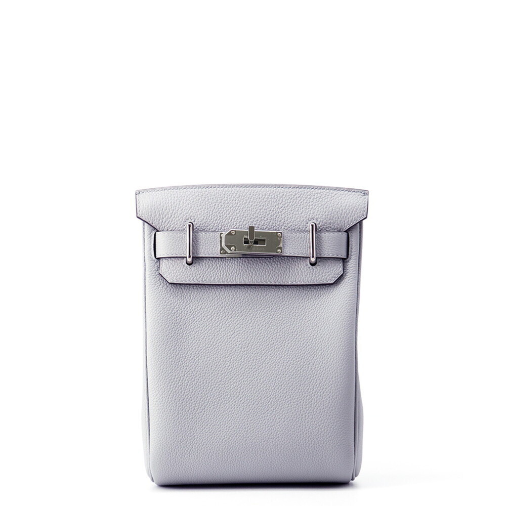 Hermes Kelly Accad PM Body Bag, Blue Glacier Togo Leather, W Stamp, Men's,